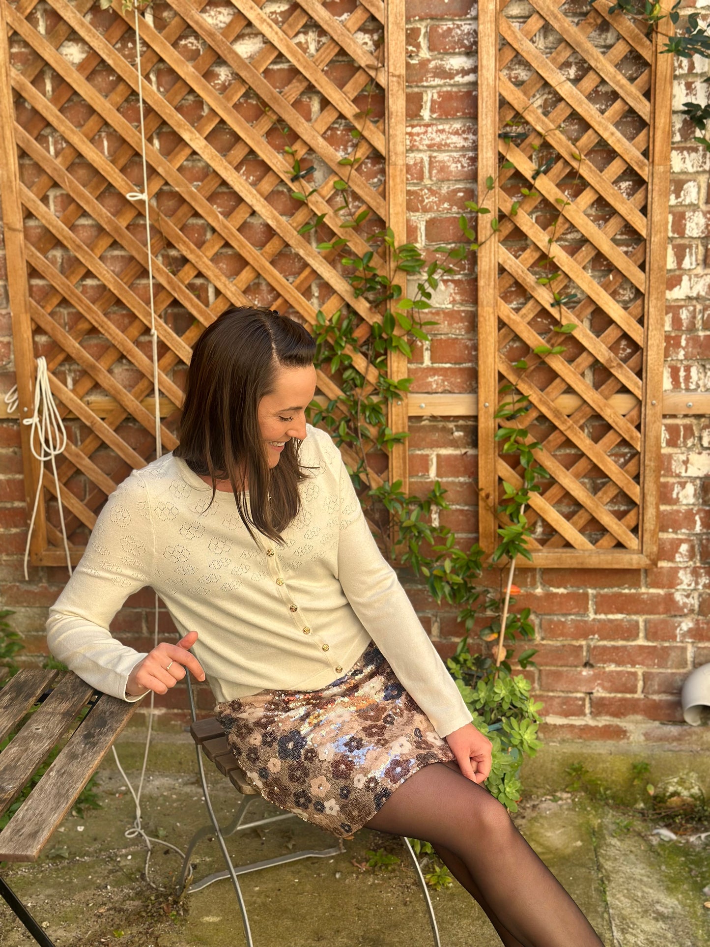 Jupe en sequin doublée