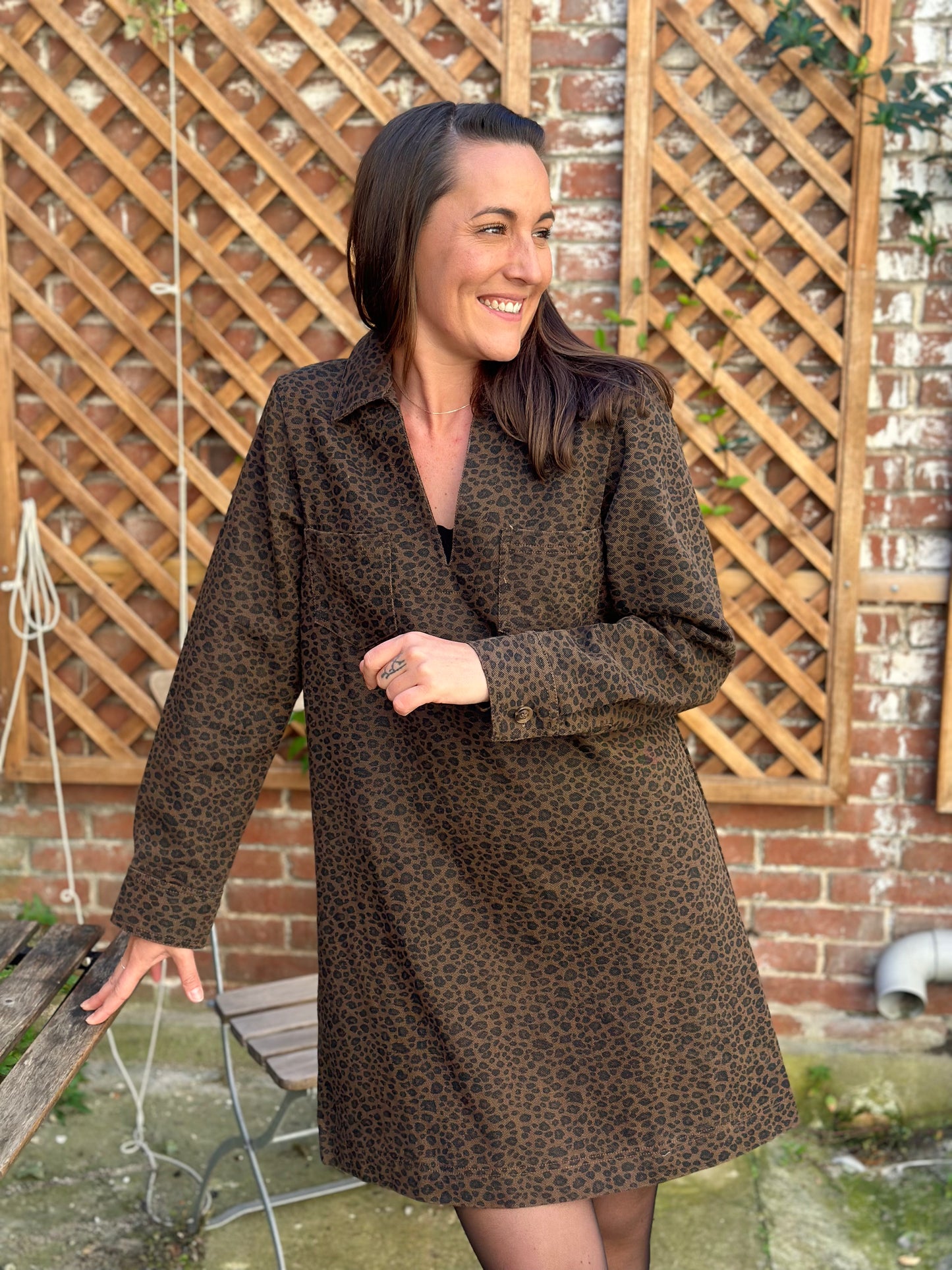 Robe jeans choco léo