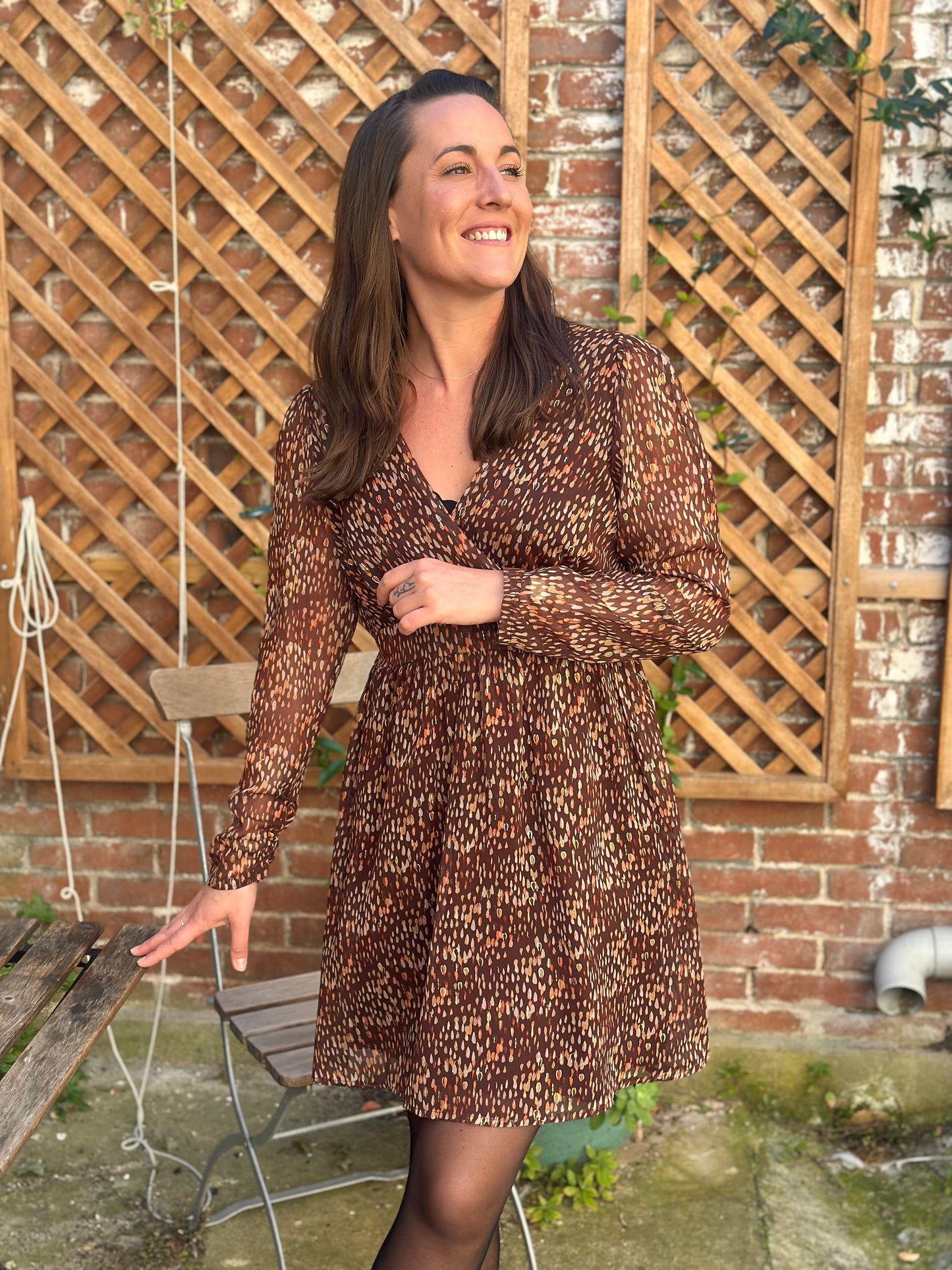 Robe choco paillettes