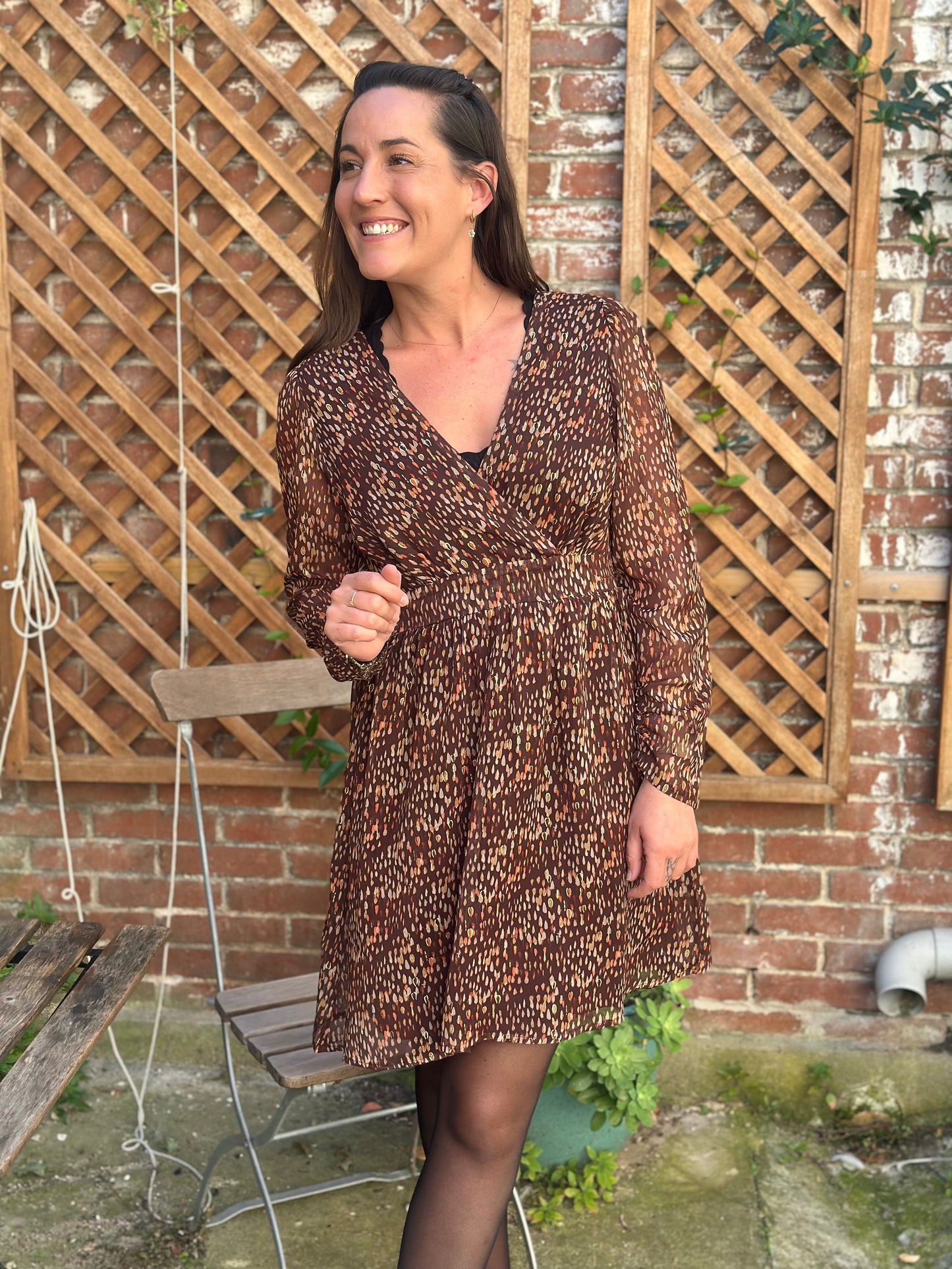 Robe choco paillettes