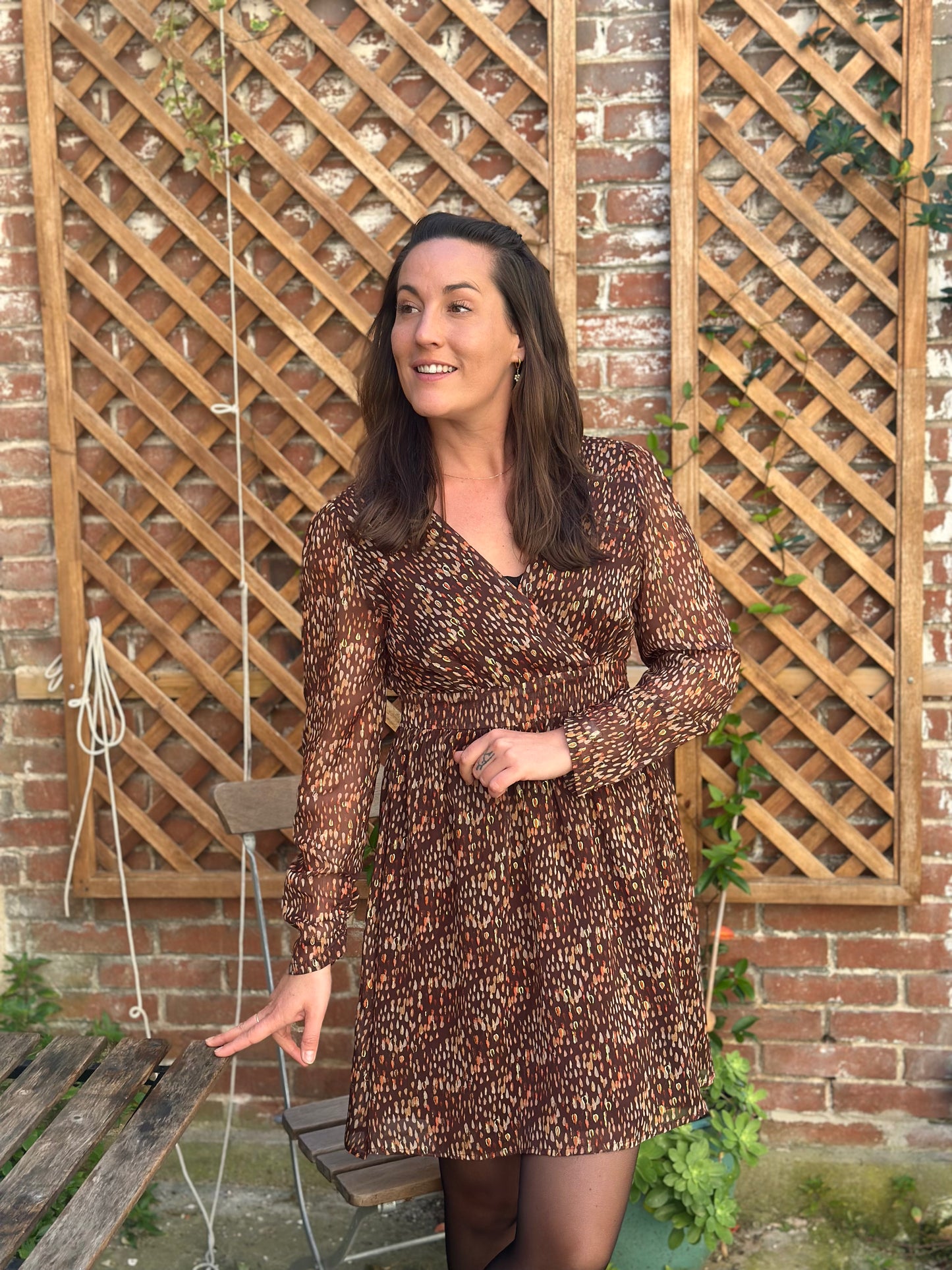 Robe choco paillettes