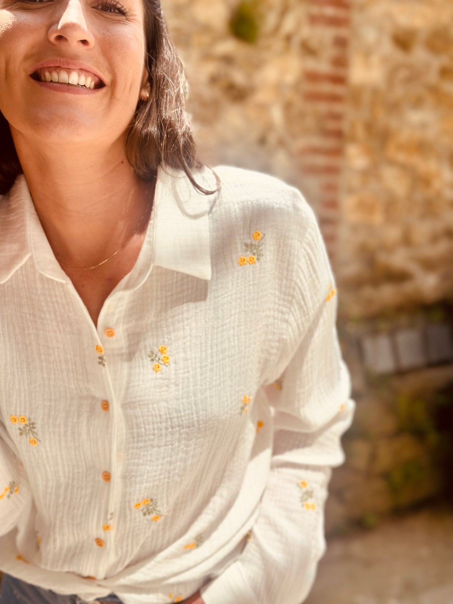 Chemise brin jaune