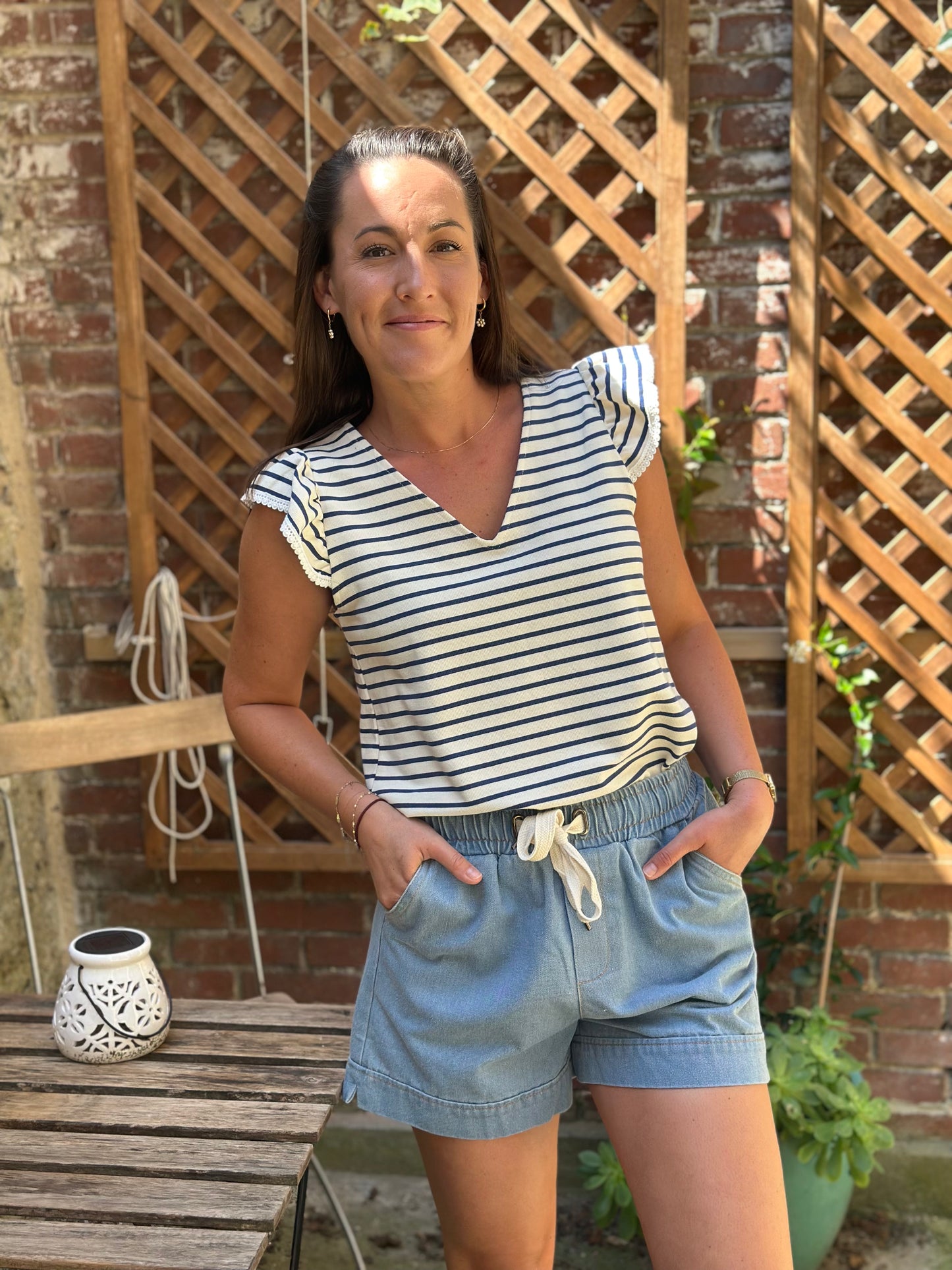 Short jeans noeud