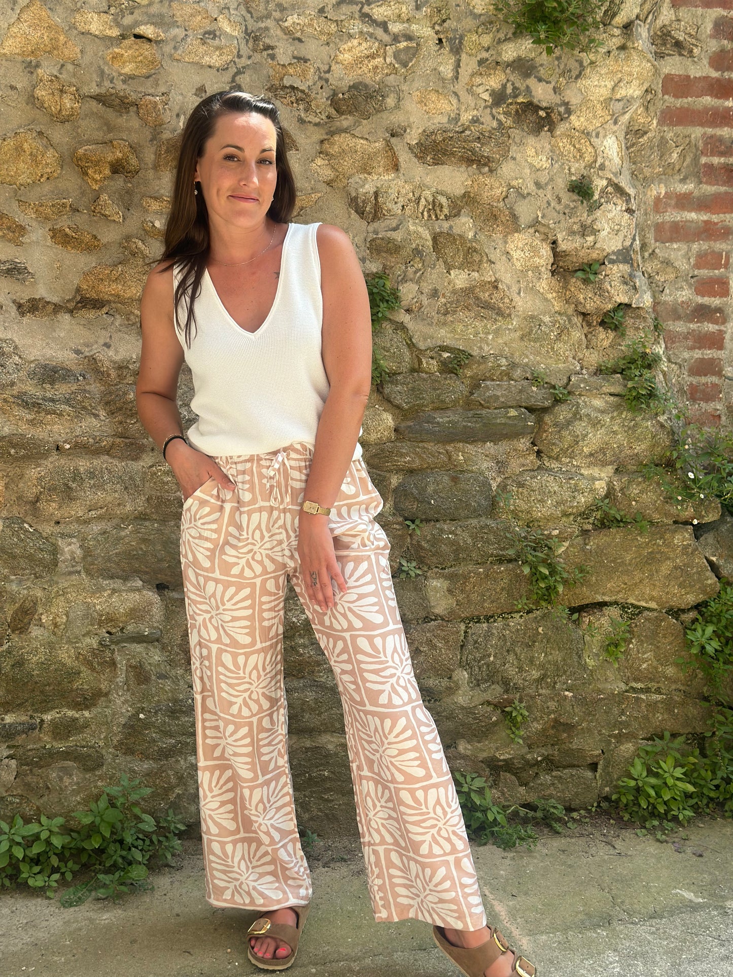 Pantalon imprimé Ice Coffee