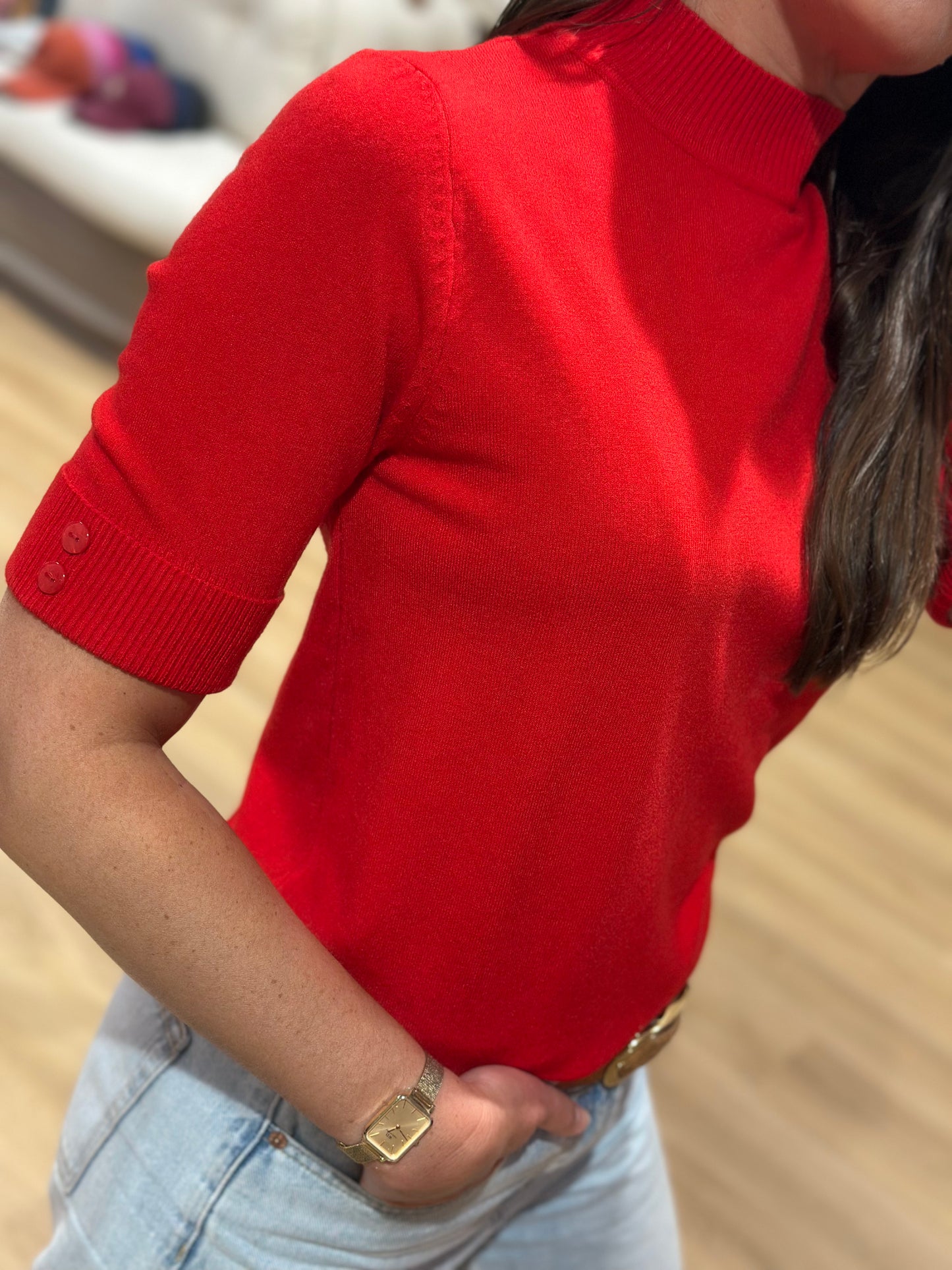 Tee-shirt pull rouge