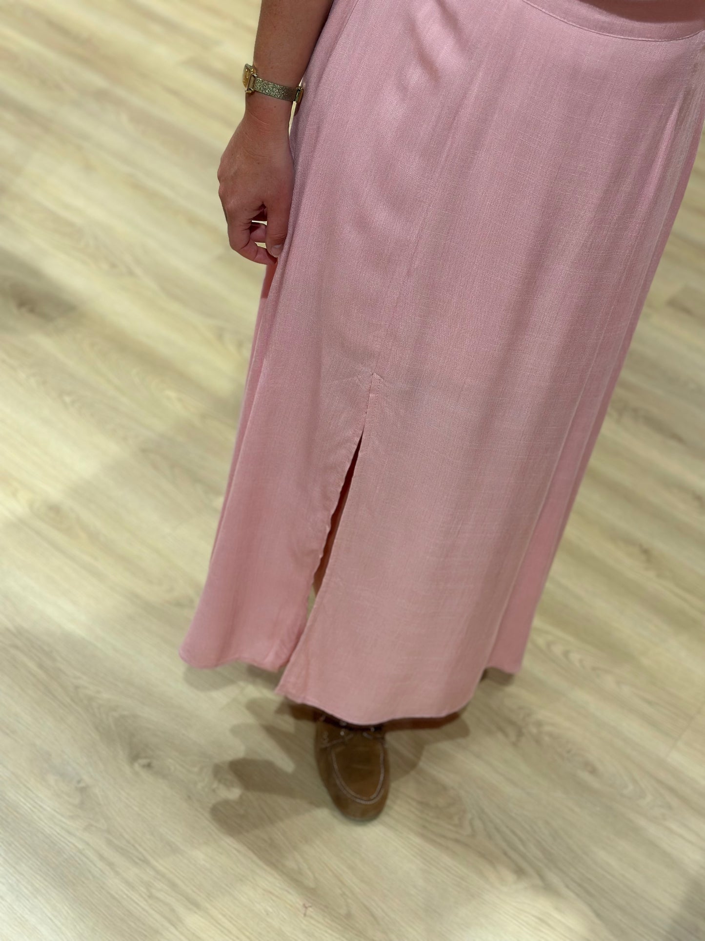 Jupe longue rose