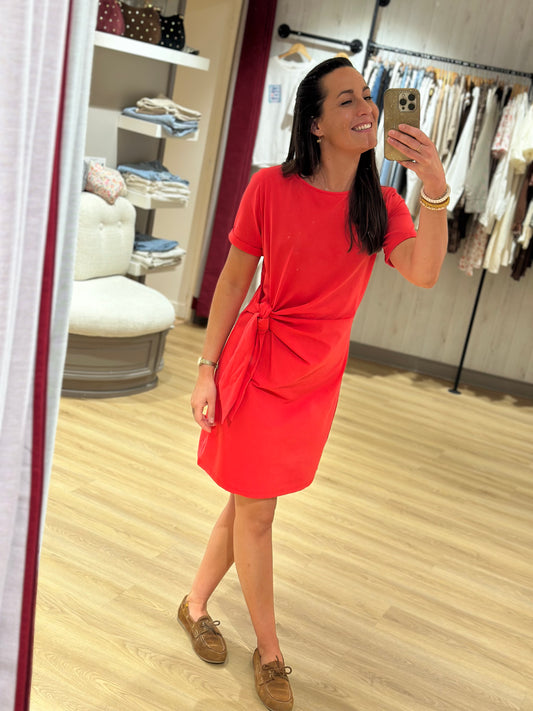 Robe corail noeud