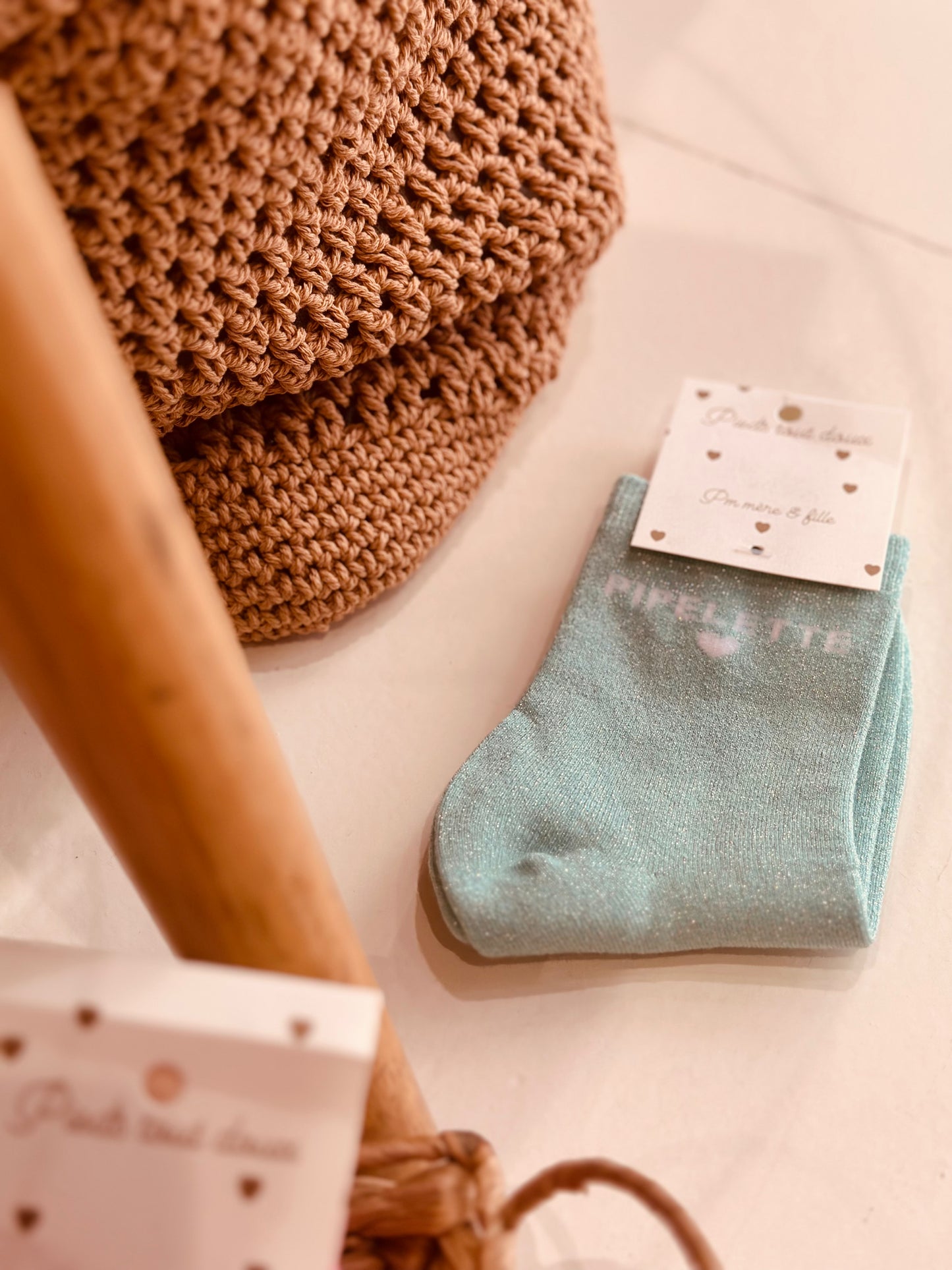Chaussettes orange "Pipelette"