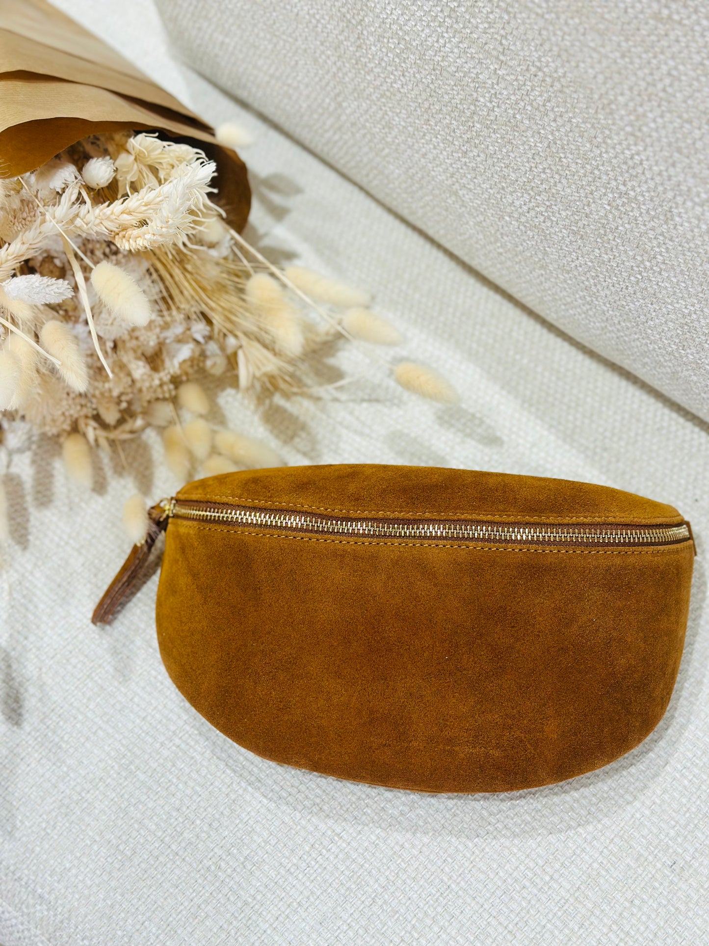 Sac banane en cuir grande