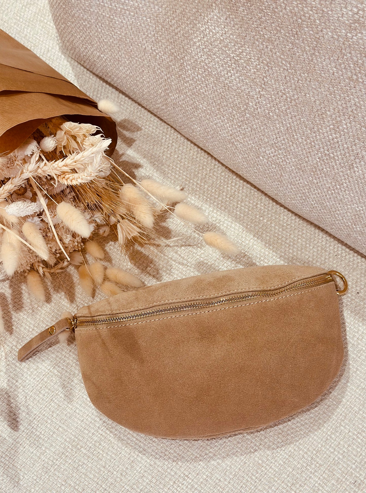 Sac banane en cuir grande