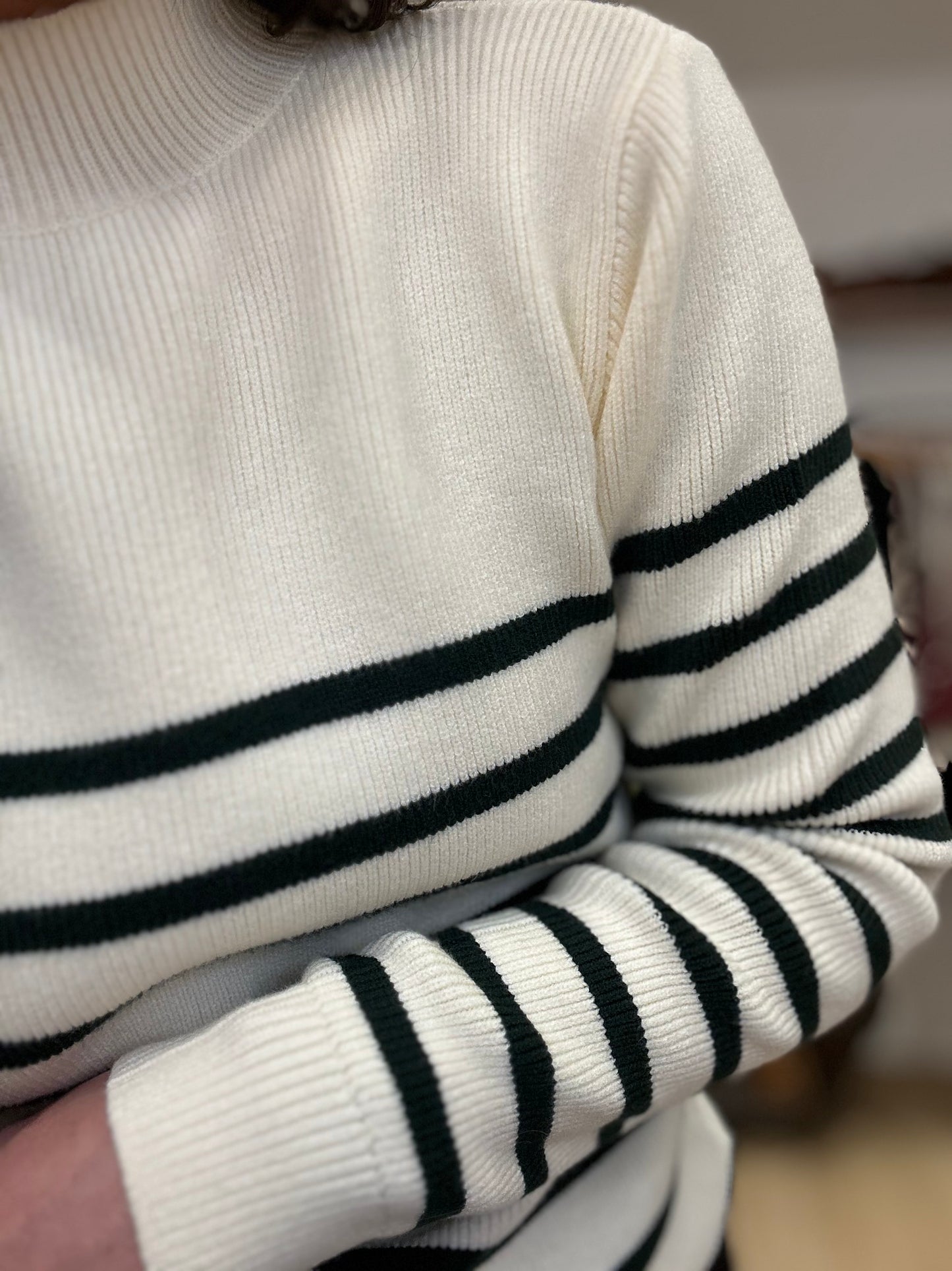 Pull marinière sapin