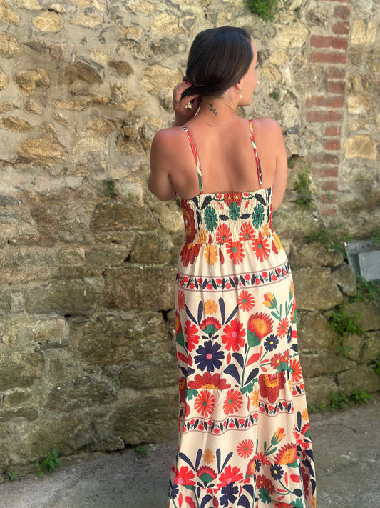 Robe longue hippie multi