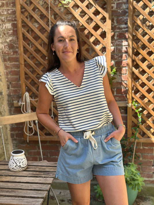 Short jeans noeud