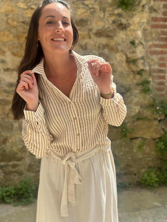 Chemise DG rayure Iced coffee