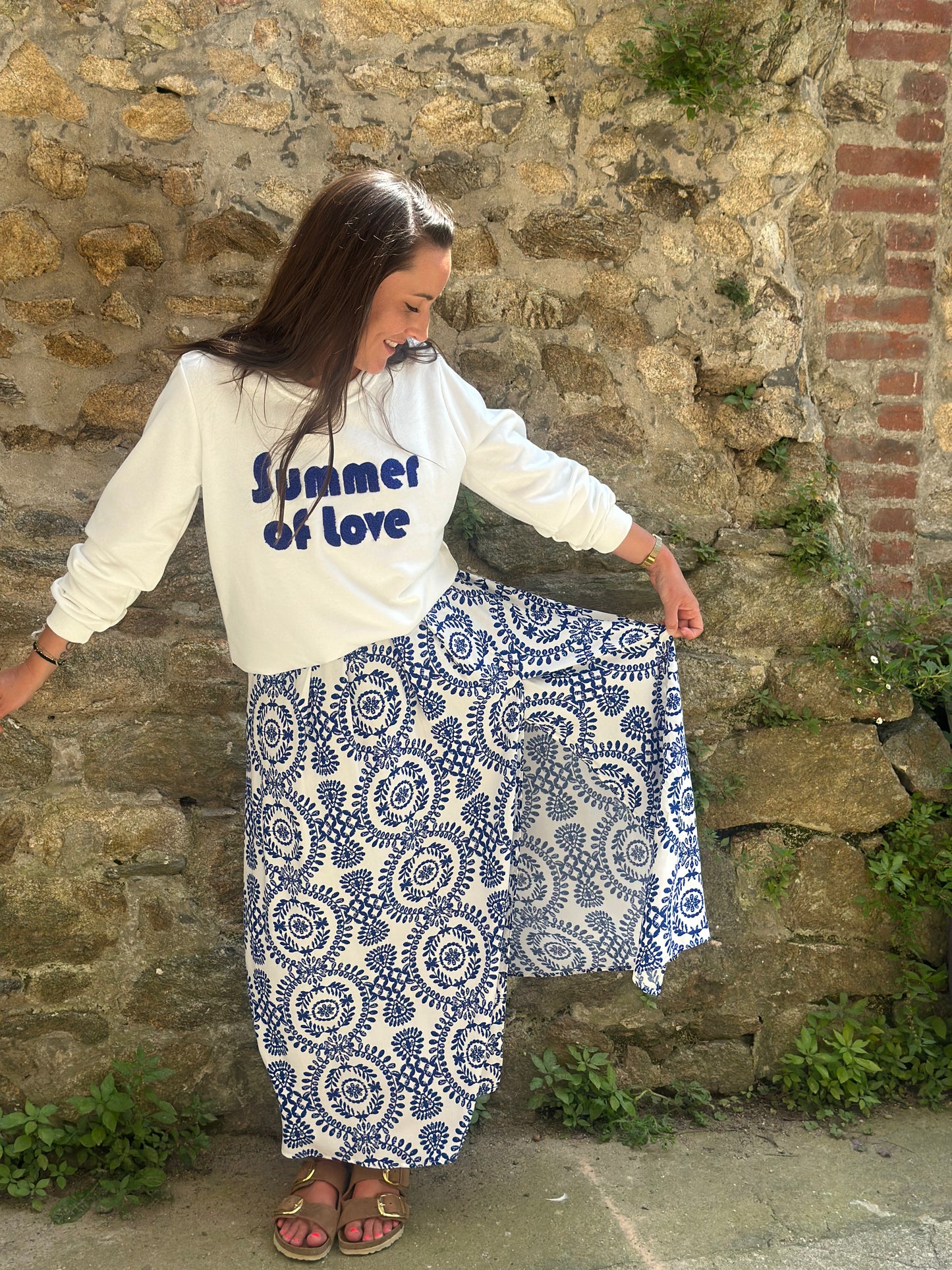 Sweat blanc Summer of love