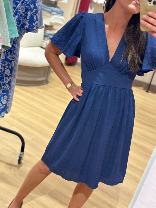 Robe unie marine