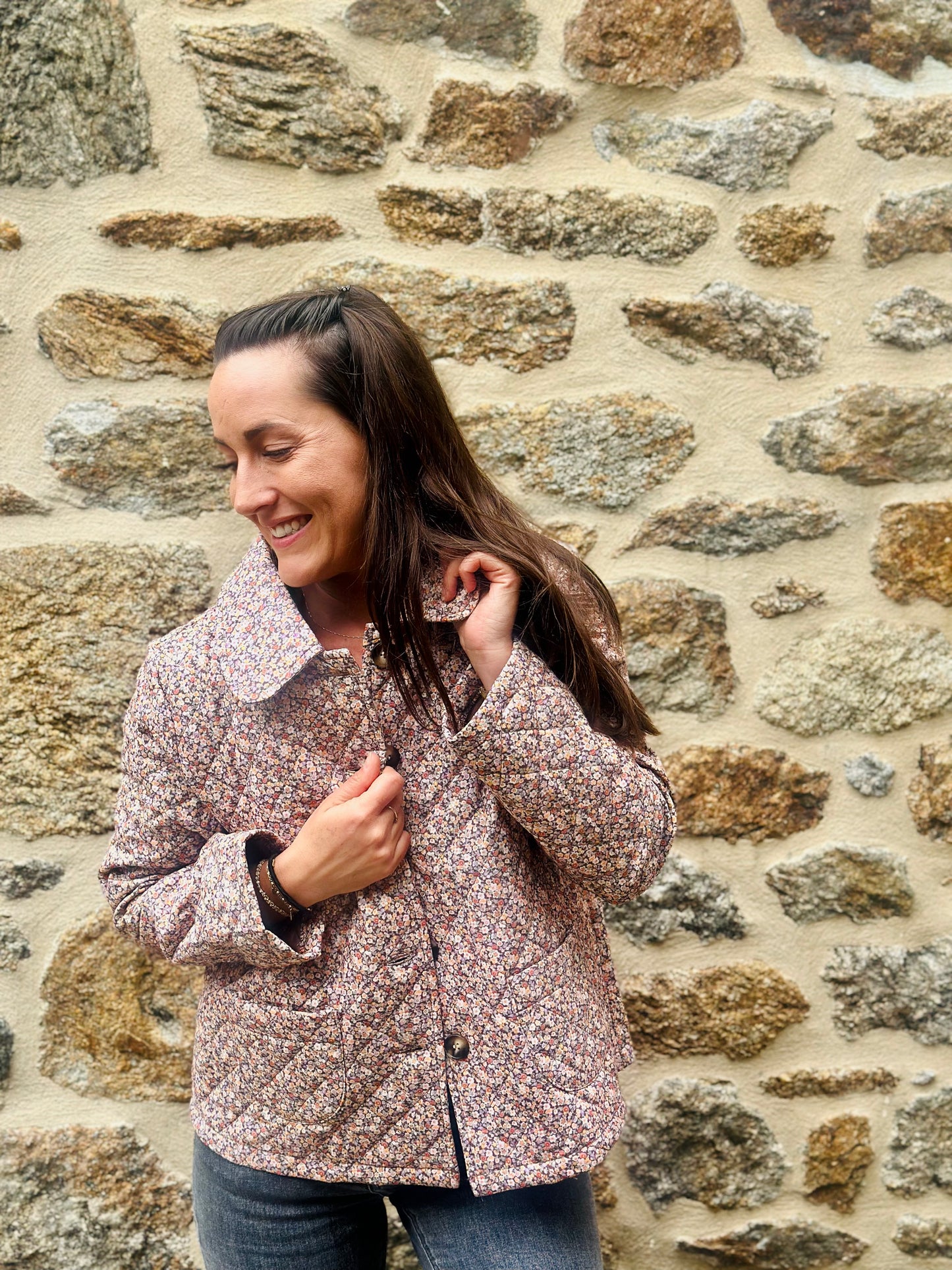 Veste liberty col Claudine