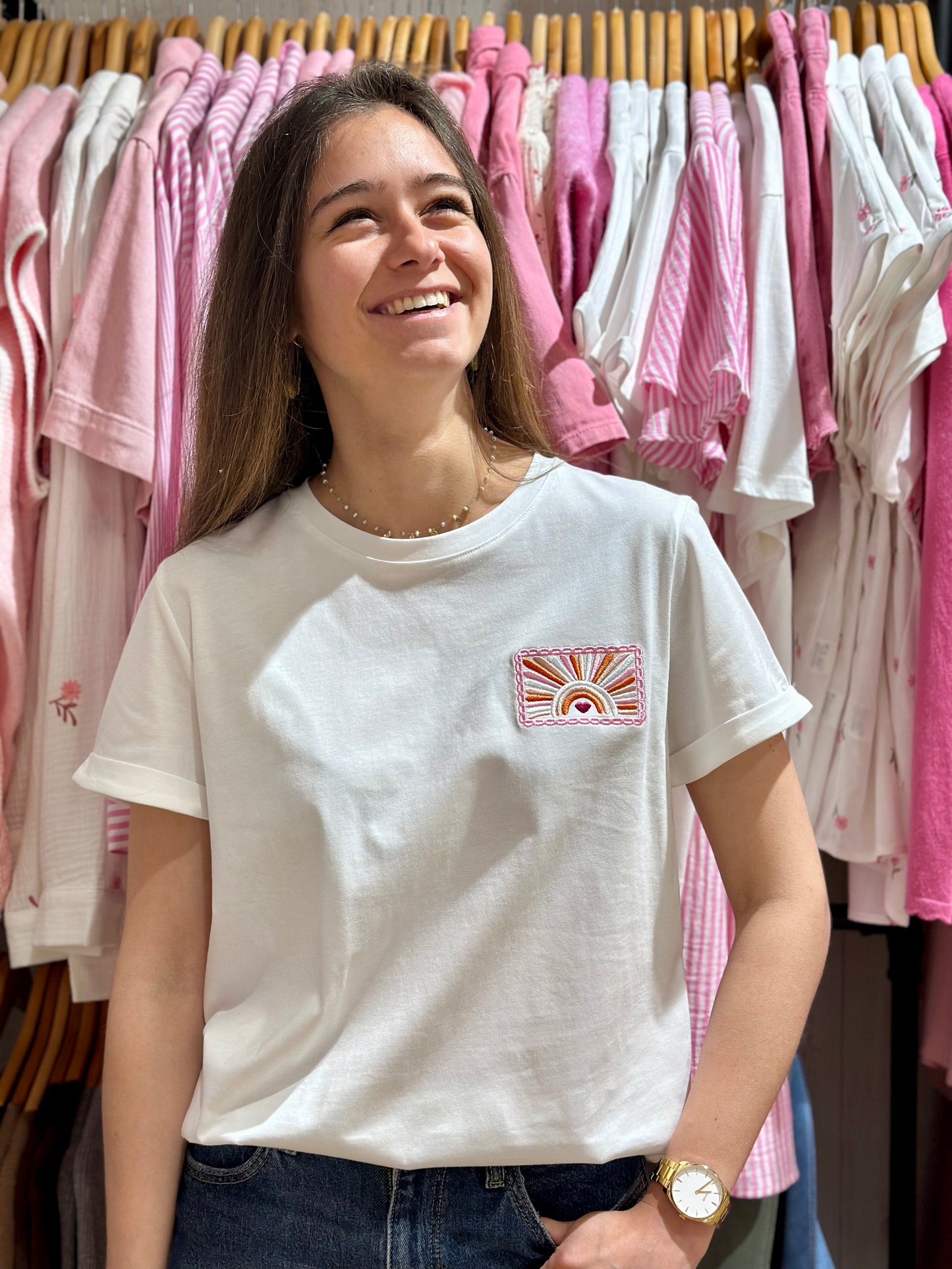 Tee-Shirt sunset rose
