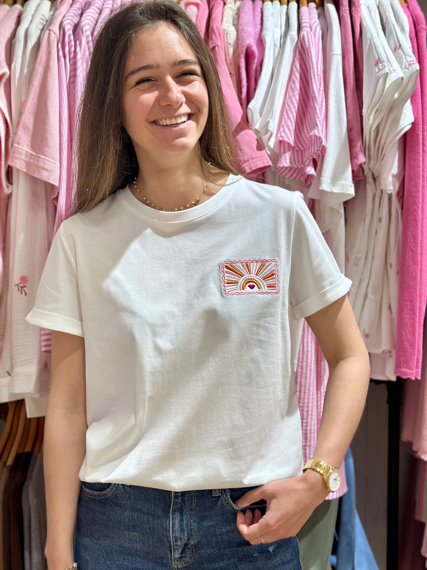 Tee-Shirt sunset rose