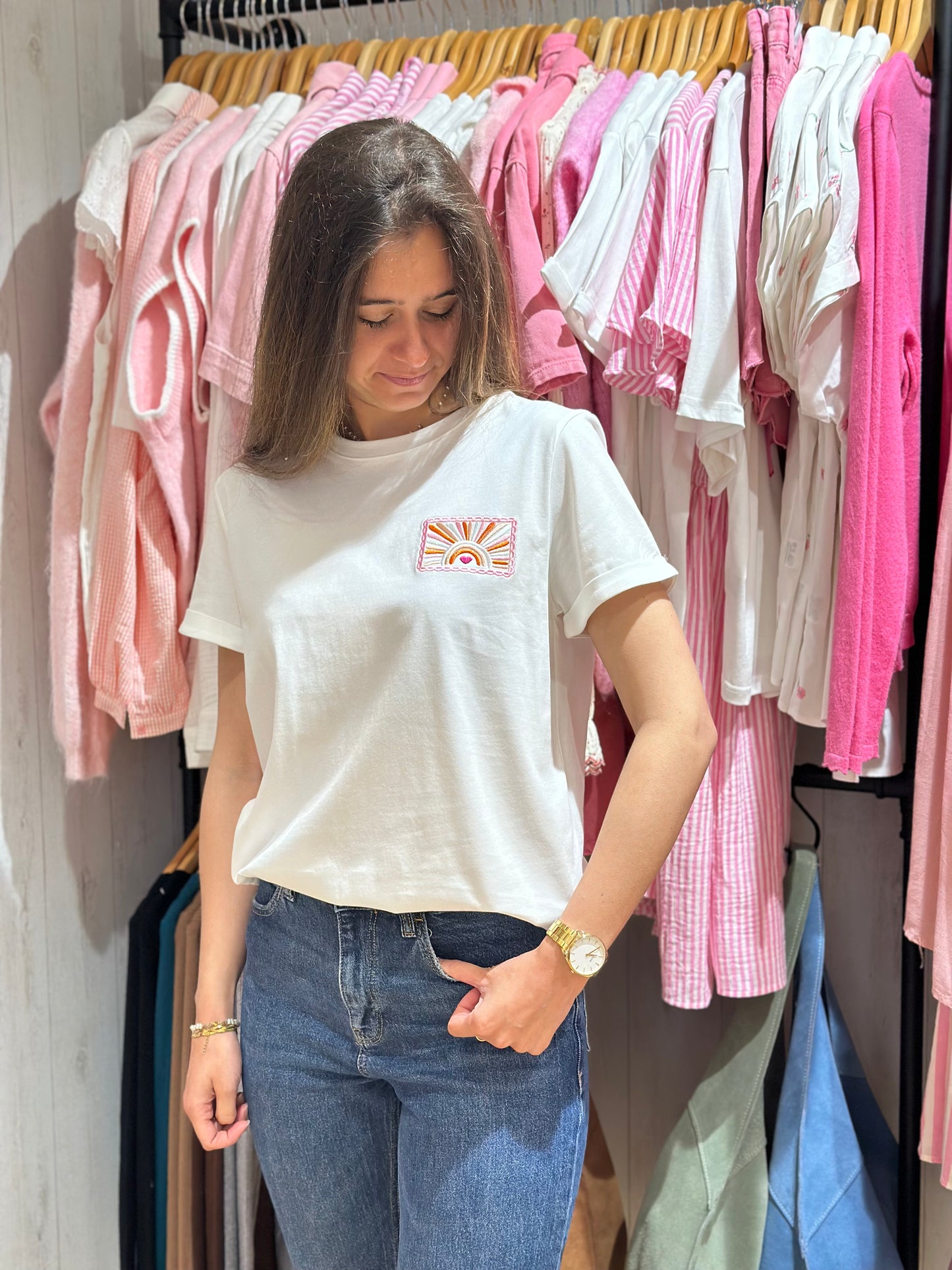 Tee-Shirt sunset rose