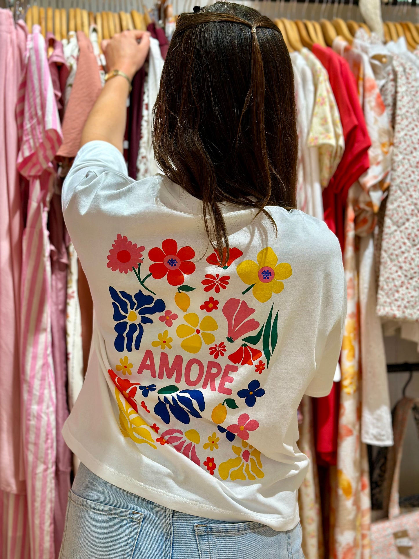 Tee-Shirt Amore fleurs