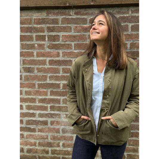 Veste coton kaki