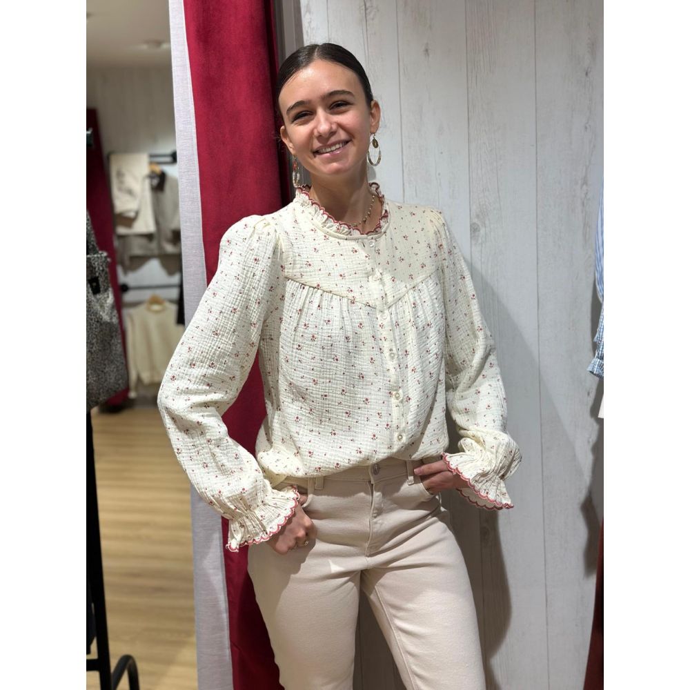 Chemise flower rouge DG